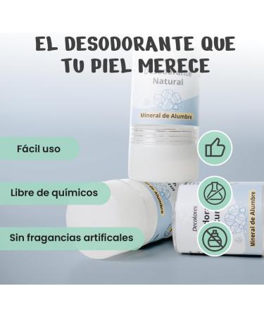  Decolores Decolores Alum Mineral Deodorant Stick 120g Natural for Insect Bites High Bactericidal Effect Prevents Bad Odors Can Be Used as Aftershave - Buy Online on GoSupps.com
