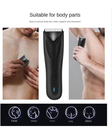 1Set Rechargeable Electric Hair Clipper Beard Trimmer Black Electric Shaver Groin Body Hair Shaving - Buy Online on GoSupps.com