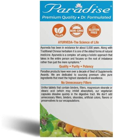 Paradise Herbs AYRU Pro Rx Cleanse - 60 Vegetarian Capsules for Detox & Wellness - Buy Online on GoSupps.com