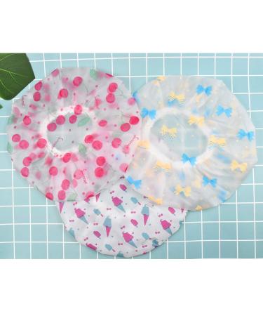 Buy NATUCE 5 Pack Reusable Shower Caps - Waterproof Elastic Bathing Caps for Women's Hair Protection in Spa & Salon - Buy Online on GoSupps.com