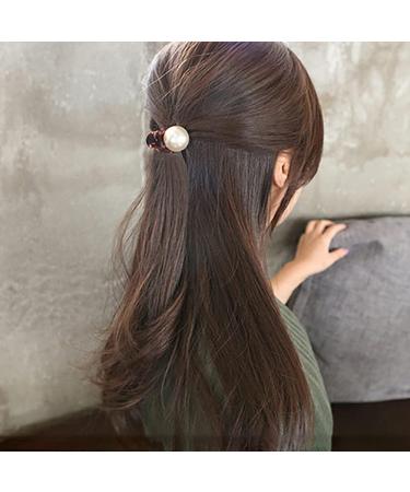 JIHUOO 6-Piece Pearl Hair Claw Clips | Stylish Hair Accessories for Girls & Women | International Shipping Available - Buy Online on GoSupps.com