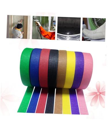 Healeved 18 Pcs Strong Sticky Wrinkle Paper Container for Gardening Tools Colored Tape Japanese License Plate Masking Tape Colored Copper Caps Petal Lampshade Spray Paint Child Hand Torn - Buy Online on GoSupps.com