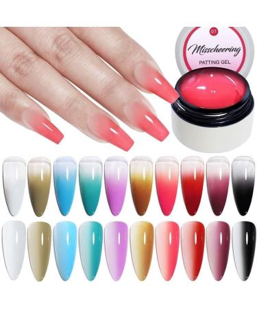 6Ml 1Pc Nail Gel Gradient Non Stick Hand Extension Gel Nail Polish DIY Nail Art UV Gel Varnish Nails - (Color: A04) - Buy Online on GoSupps.com