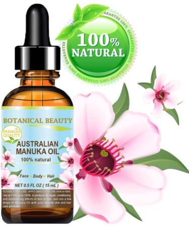Buy 100% Pure Manuka Oil - Cold Pressed Virgin Carrier Oil for Skin Hair & Nails - 0.5 Fl. oz by Botanical Beauty - Buy Online on GoSupps.com
