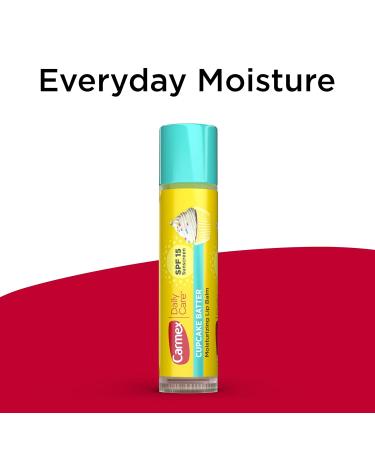 Carmex Daily Care Moisturizing Lip Balm with SPF 15 Cupcake Batter Lip Balm Sticks 0.15 OZ Each - 12 Count - Buy Online on GoSupps.com
