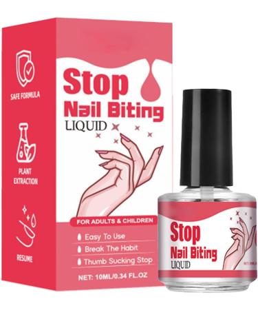 Nail Biting Prevention 10ML Fingernail Biting Polish - Stop Biting Nails Stop Nail Biting Solution Safe Long-Lasting For Kids And Adults To Curb Nail Biting - Buy Online on GoSupps.com