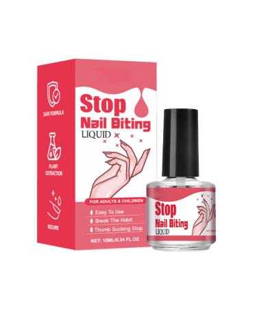 Mihauuke Bitter Nail Polish - 10ML Anti Bite Nail Polish | Stop Biting Nails Stop Nail Biting Solution Safe Long-Lasting For Kids And Adults To Curb Nail Biting