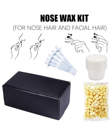 Roseflower Nasal Hair Wax Set - Safe & Pain-Free Hair Removal for Men & Women | 75g Nose Wax 10-15 Uses - Buy Online on GoSupps.com