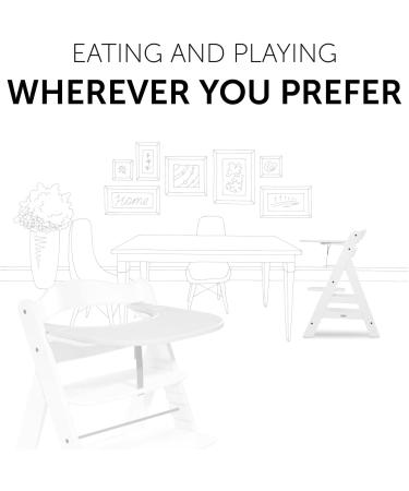Hauck Alpha+ Click Tray White - Easy-to-Clean Large Highchair Tray - Buy Online on GoSupps.com