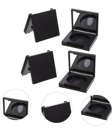 DOITOOL 8 Pcs Blush Box Eyeshadow Box Eyeshadow Supplies Makeup Pallet Empty Highlighter Case Plastic 5x5cmx2pcs Blackx2pcs - Buy Online on GoSupps.com