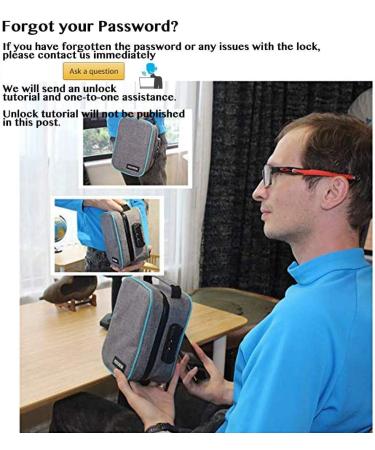 Smell Proof Combination Lock Stash Bag Organizer Case - Gray | Travel & Medicine Storage Box | Ideal Gift - Buy Online on GoSupps.com