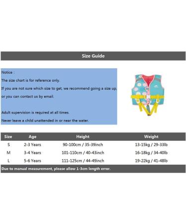 Gogokids Life Jacket for Children | Toddler Swimming Jacket for Girls 5-6 Years | Safe & Comfortable Swimwear - Buy Online on GoSupps.com