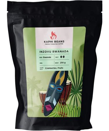 Kaphi Beans Single Origin Medium Roast Inzovu Rwandan Coffee- Freshly Roasted (Wholebean 2kg) Wholebean 250 g (Pack of 1)
