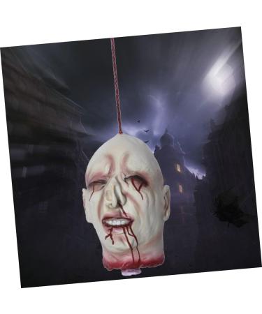 Realistic Zombie Head Halloween Decoration - Creepy Latex Pendant for Spook House Parties - Buy Online on GoSupps.com