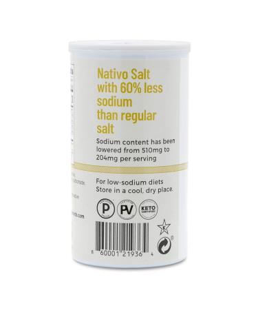 Nativo Low Sodium Salt - 60% Less Sodium Alternative for Low Sodium Diets - Keto & Paleo Friendly - 4 Shakers x 2.82 oz - Buy Online on GoSupps.com