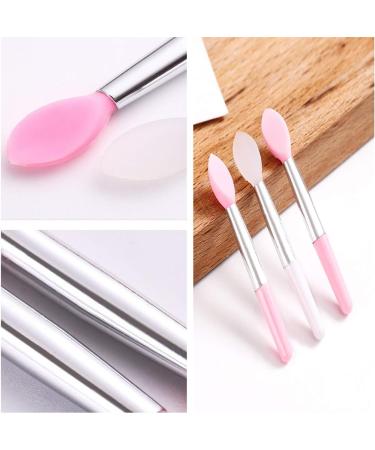 20 Pcs Mini Lip Brush Silicone Pink White Lip Balm Brush Lip Applicator Brushes Lip Gloss Wands for Lip Makeup Use - Buy Online on GoSupps.com