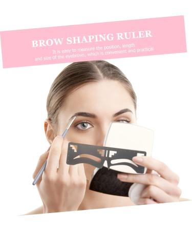 DOITOOL Eyebrow Makeup Tools 10 Pcs Eyebrow Ruler Tool Large Shower Mat Brow Mapping Eyebrow Stencil Supplies Stainless Steel 17x4.8cmx5pcs Blackx5pcs - Buy Online on GoSupps.com