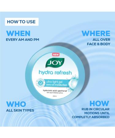 Metrey Herbotech Joy's Hydra Refresh Ultra-Light Gel Moisturizer 48 Hour Hydration Oil Free 150ml - Buy Online on GoSupps.com