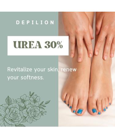 Urea Moisturizing Cream 30% 500ml Super Moisturizing Cream for Feet and Hand with Panthenol Vit E and Urea Skin Protection and Repair Depilion - Buy Online on GoSupps.com