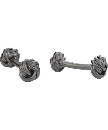 Cuff-Daddy Double Knot Gunmetal Cufflinks | Presentation Box Included - Buy Online on GoSupps.com