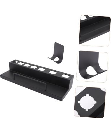 Outanaya Curling Iron Rack Hair Curler Wall Rack Curler Holder for Salon Kickstand Stainless Steel Black - Buy Online on GoSupps.com