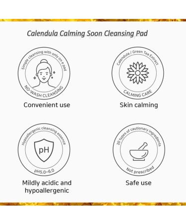 WellDerma Calendula Calming Cleansing Pads - 60 Sheets Toner & Essence for Face & Body | Soothing Skincare - Buy Online on GoSupps.com