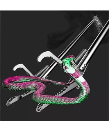 Snake Tongs 1.5 Meters Reptile Grabber Catcher Stainless Steel Serrated Wide Jaw Snake Reptile Catcher Folding Design - Buy Online on GoSupps.com