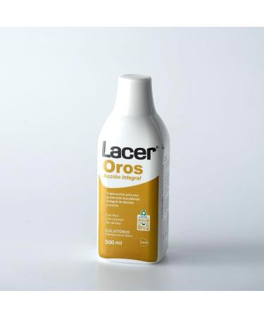 Lacer Gold Mouthwash 500 ml - Advanced Oral Care for Fresh Breath | International Shipping Available - Buy Online on GoSupps.com