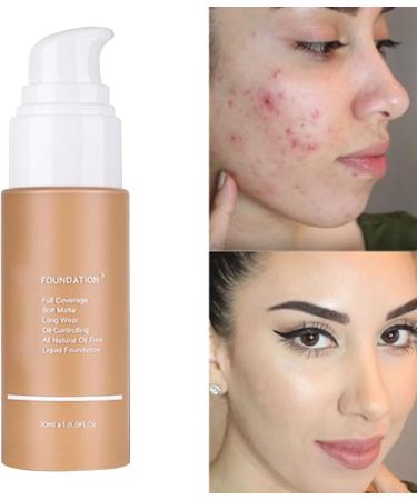 Face Concealer Base Makeup Liquid Makeup Base Liquid Foundation Long Lasting Waterproof Full Coverage Beige Concealer Foundation 30ml - Buy Online on GoSupps.com