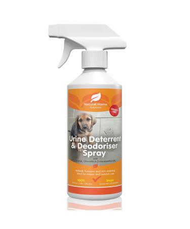 Eco Urine Deterrent & Deodoriser Spray Urine Stop for Cat Dog Repellent Stop Cats Dogs Repeat Marking Indoors Outdoors 100% Natural Enzyme Urine Destroyer 500ml