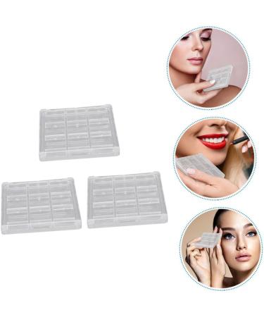 Mikinona Makeup Pallets Lip 3pcs Boxes Eye Shadow Box Lipstick Plate Travel Make up Empty Eyeshadow Empty Highlighters Container - Buy Online on GoSupps.com