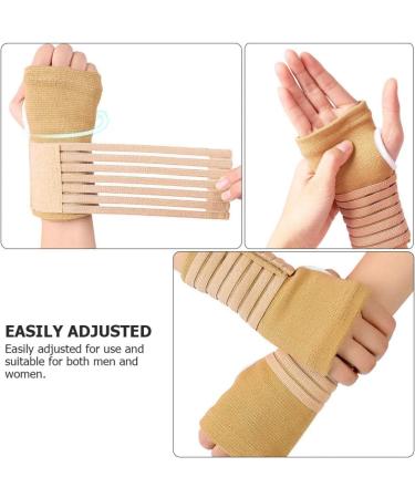 Buy 1 Pair Wrapped Compression Wrist Bracers for Carpal Support - Hand Stabilizer Brace & Splint - Ideal for Football & Volleyball - International Shipping Available - Buy Online on GoSupps.com