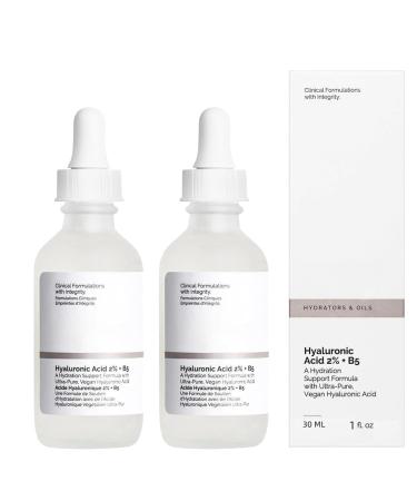 Hyaluronic Acid 2% + B5 30ML - Hyaluronic Acid Serum for Face- Dark Spot Remover for Face - Skincare Serum for Face to Plump and Smooth Skin-Moisturizer Face Serum for All Skin Types-Skin Care