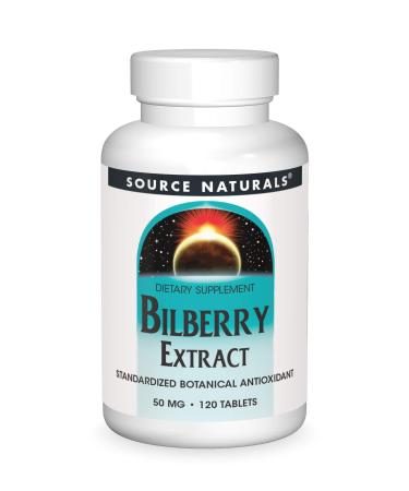 Source Naturals Bilberry Extract 50 mg 120 Tablets