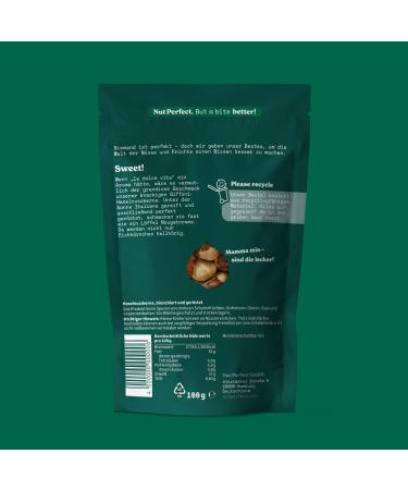 Nut Perfect Hazelnut Kernels - Unsalted Roasted Vegan 100g | Intense Chocolate Aroma & Crisp Taste - International Shipping Available - Buy Online on GoSupps.com