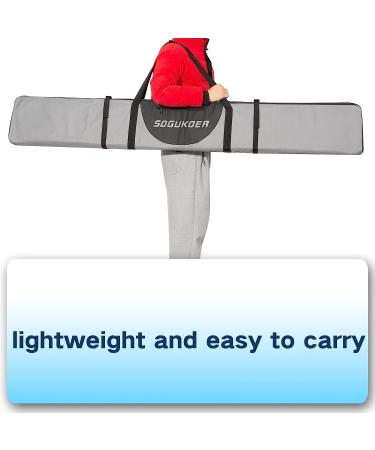 SOGUKOER 185CM Ski Bag Padded Snowboard Bag | Water-Resistant & Durable | Compression Straps | Adjustable Length | for Snow & Air Travel - Buy Online on GoSupps.com