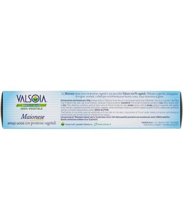  Italian Gourmet E.R. Valsoia Pack of 6 Mayonnaise 100% Plant-Based Soy Sauce Egg-Free 150ml + Italian Gourmet Polpa 400g - Buy Online on GoSupps.com