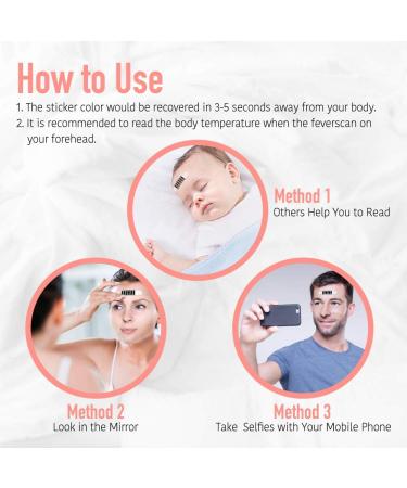 12 PCS Forehead Head Strip Thermometer Fever Body Baby Child Kid Adult Check Test Temperature Monitoring Safe Non-Toxic 95-104  - Buy Online on GoSupps.com