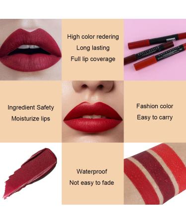 3 Colors Moisture Smooth Longwear Lipstick Set - Matte Finish Waterproof Lip Crayon Pack for Makeup Collection (Shades 10, 11, 18) - Buy Online on GoSupps.com