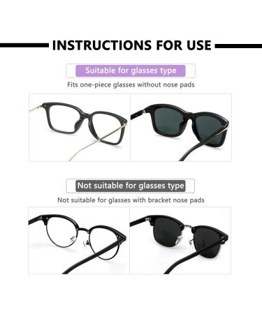 10 Pairs Soft Anti-Slip Silicone Glasses Nose Pads - Self-Adhesive Comfort Accessories for Glasses & Sunglasses (Black & White) - Buy Online on GoSupps.com