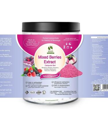 10x 7 Berries Mixed Powder 100g Nutrient Blend High Antioxidant Protects cells from free radical damage balance thy Skin - Buy Online on GoSupps.com
