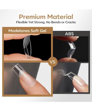  Modelones Modelones 360-Piece Full Cover False Nail Set - Soft Gel - PMMA Resin - DIY Application - Size XS - Car - Buy Online on GoSupps.com