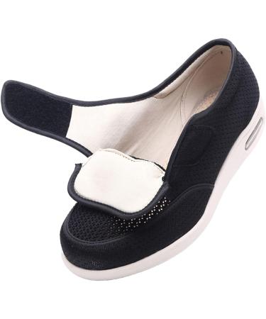 SDEQA Men's Adjustable Diabetic Shoes - Summer Comfort (Blue, Size 14.5) - Buy Online on GoSupps.com