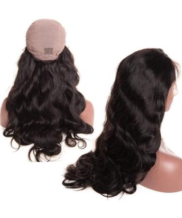 180% Density 24 Inch Human Hair Wig - HD Transparent Body Wave Lace Front Wig - Virgin Long Wave with Bay Natural Colors - Buy Online on GoSupps.com