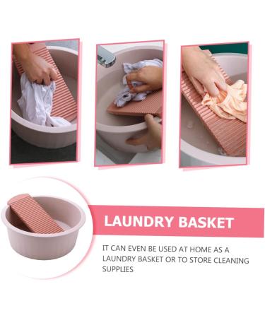 BIUDECO Washboard Bucket Pink 33.5x33.5cm - Buy Online on GoSupps.com