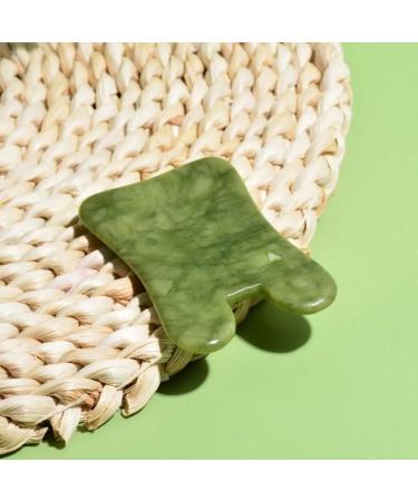 Jade Stone Gua Sha Board Massager | Green Beauty Spa Tool for Facial Massage - Buy Online on GoSupps.com