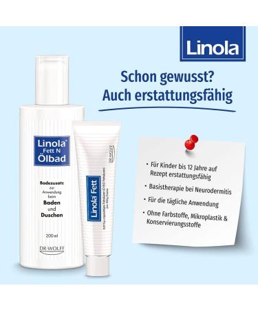 Buy Linola Fat & Oil Bath 200ml - Nourishing Skin Care for All Skin Types | International Shipping Available - Buy Online on GoSupps.com