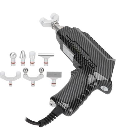 Professional Electrical Vertebral Chiropractor Tools - 6 Strength & 8 Massage Heads for Ultimate Body Relaxation - Black - Buy Online on GoSupps.com