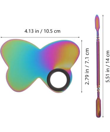 Palette de Maquillage Vide Spatule Inox Palette de M lange pour Nail Art Outil Manucure Professionnel Surface Lisse Facile Nettoyer Usage Cosm tique et Artistique - Buy Online on GoSupps.com