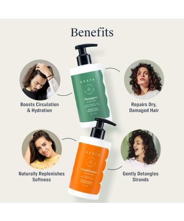 Natural Damage Repair Duo | Hydrating Shampoo & Conditioner | All-Natural Cruelty-Free Non-Toxic | Plant-Based Hair Care for Men & Women - Buy Online on GoSupps.com